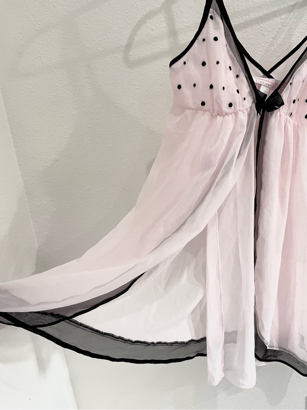Oscar De La Renta Pink Babydoll Teddy Sleepwear Romantic - Picture 2 of 5